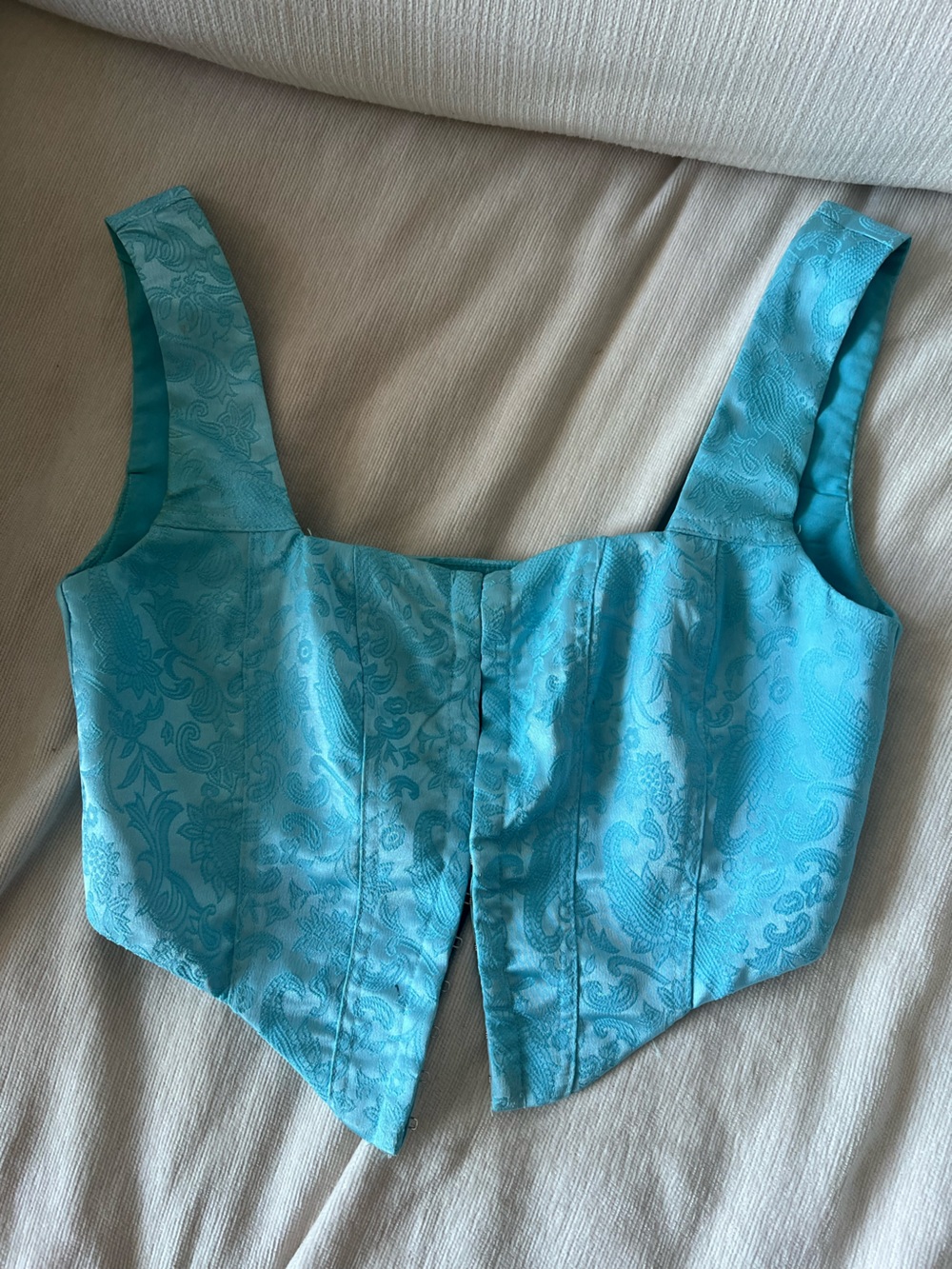 Women's Turquoise Paisley Skirt - Princess Polly